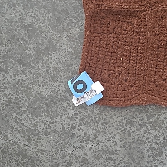 VINTAGE HANDMADE CROCHET BLANKET THROW - Picture 6 of 6